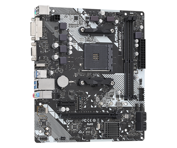 Motherboard ASROCK B450M HDV 4.0 AM4 64GB MATX