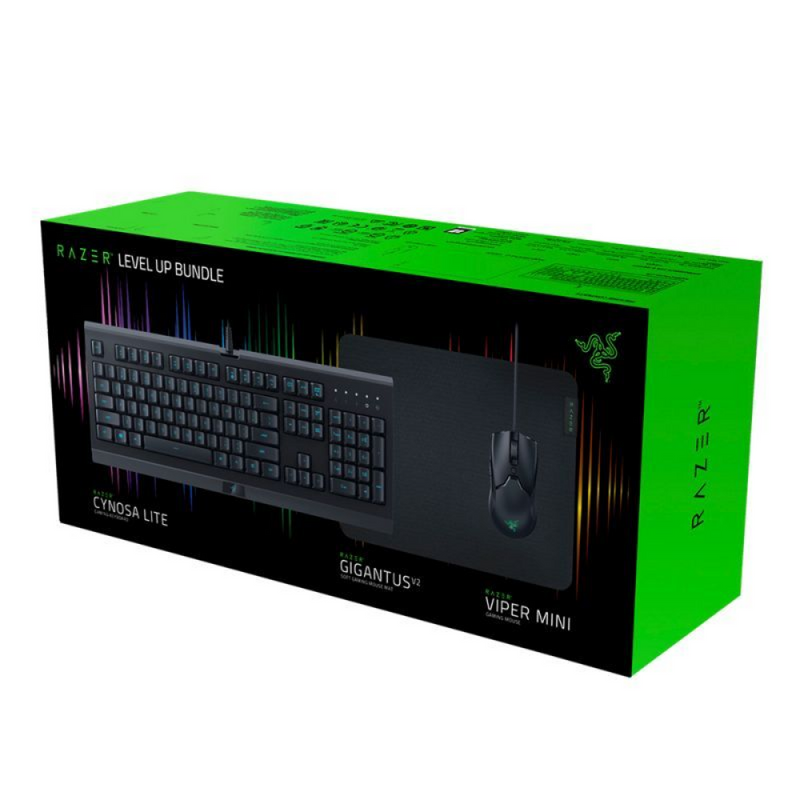 Kit Razer Level Up Cynosa Lite + Viper Mini + Gigantus V2