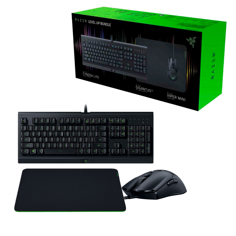 Kit Razer Level Up Cynosa Lite + Viper Mini + Gigantus V2