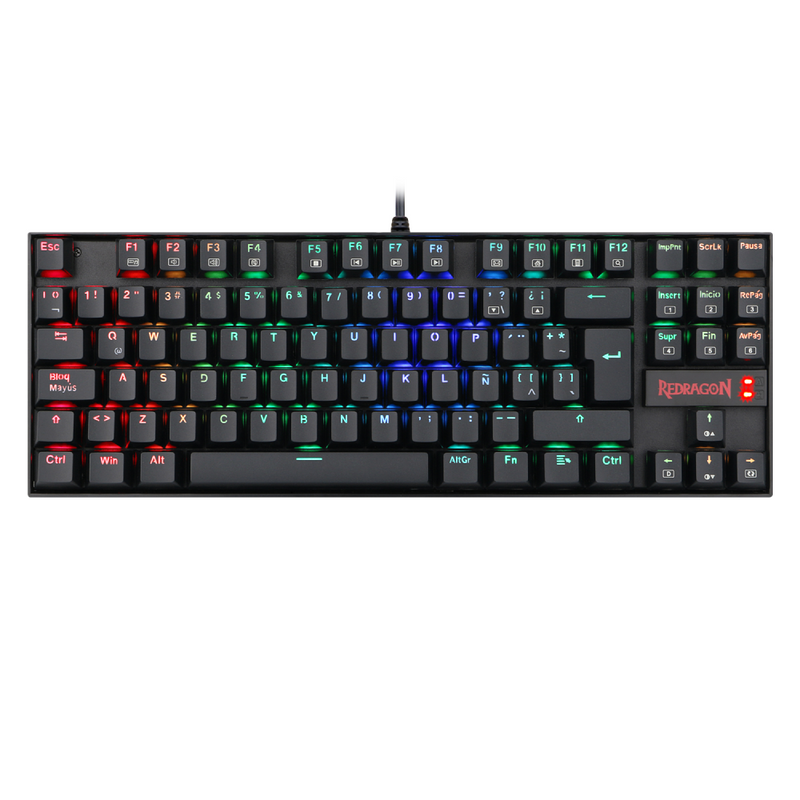 Teclado Redragon Kumara K552 RGB Black Red Switch SP