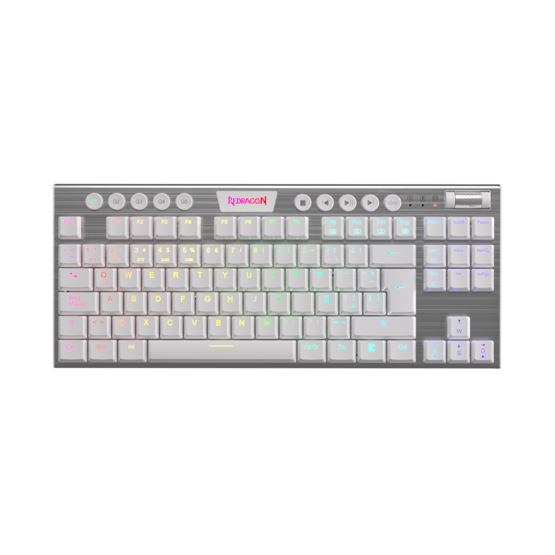 Teclado Redragon Horus TKL K622W RGB Red Swtich SP