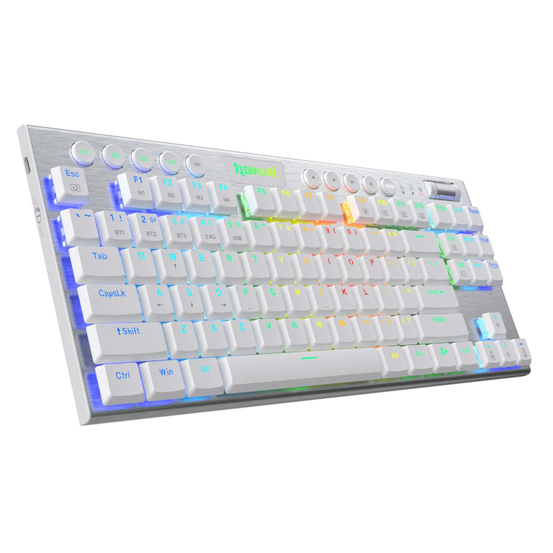 Teclado Redragon Horus TKL K622W RGB Red Swtich SP