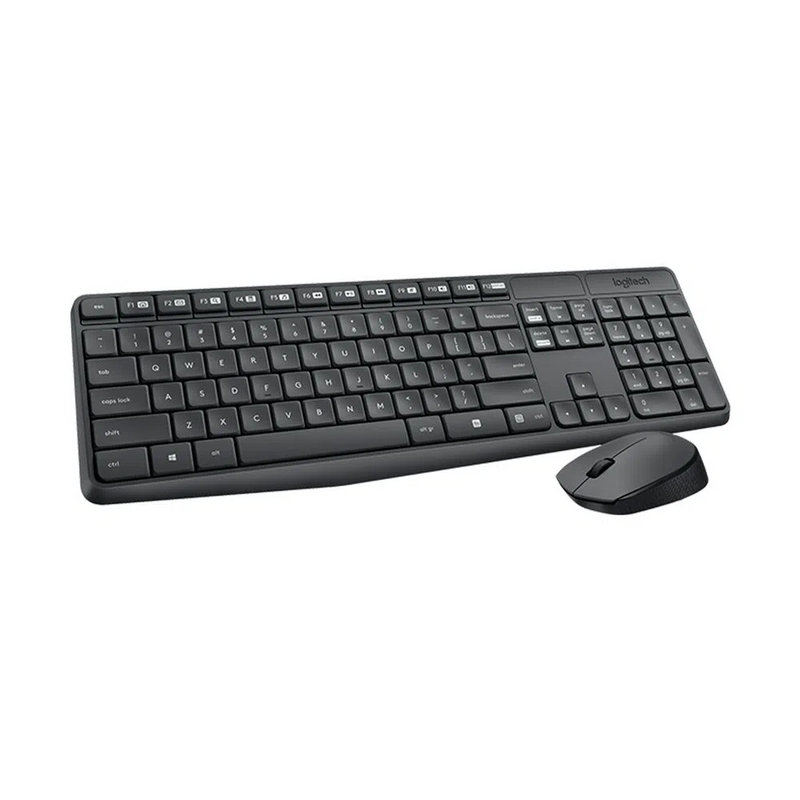 Teclado Logitech + Mouse MK235 Wireless USB SP Black