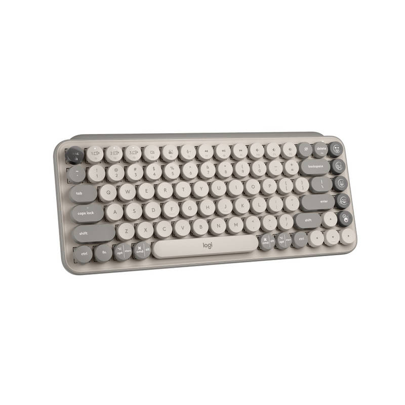 Teclado Logitech Pop Keys Multidispositivo Inalámbrico Mist Sand