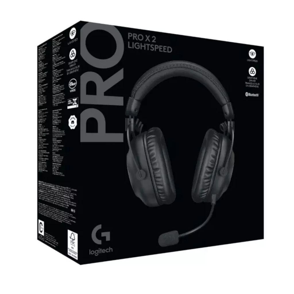 AUDIFONO C/MICROF. LOGITECH G PRO X 2 LIGHTSPEED WIRELESS / BT / 3.5 MM BLACK
