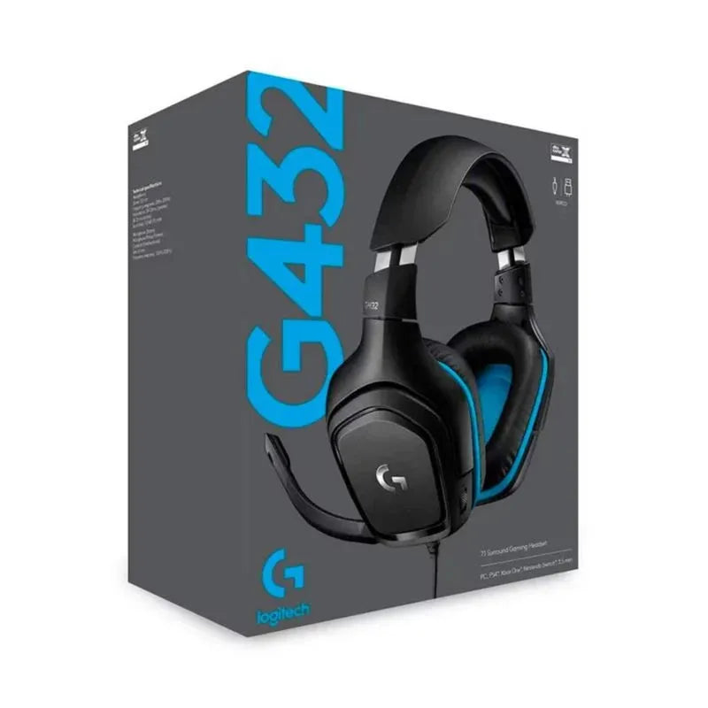 AUDIFONO C/MICROF. LOGITECH G432 7.1 USB BLACK