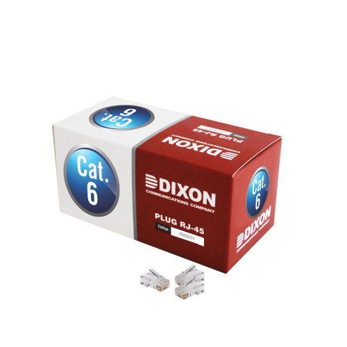 Plug RJ-45 Cat6 Dixon Caja x 100 Unid