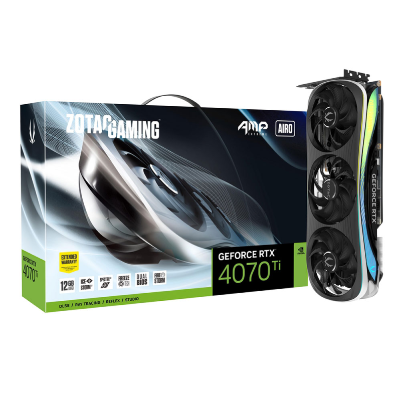 Tarjeta de video ZOTAC Geforce RTX 4070 TI 12GB AMP XTREME AIRO