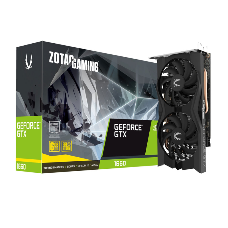 Tarjeta de Video Zotac Gaming Geforce GTX 1660 Twin Fan 6GB