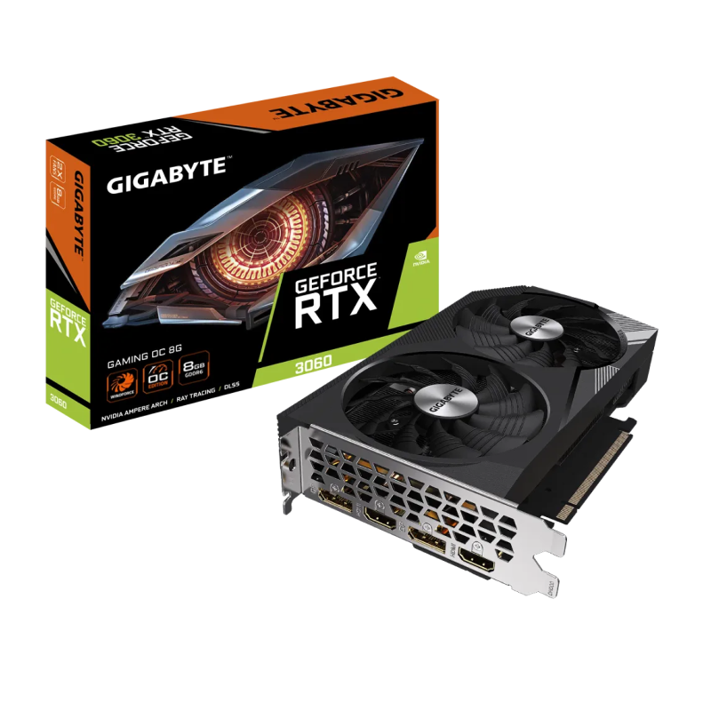 Tarjeta de Video Gigabyte GeForce RTX 3060 GAMING OC 8G