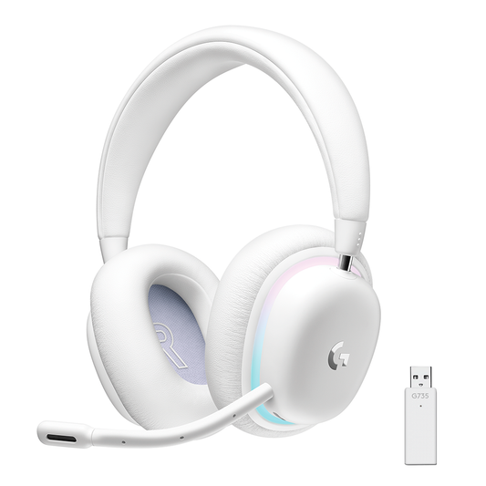 Auricular C/ Micrófono Logitech G735 Lightspeed Bluetooth RGB White