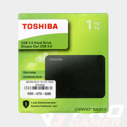 HDD Externo Toshiba 1TB Canvio Basics