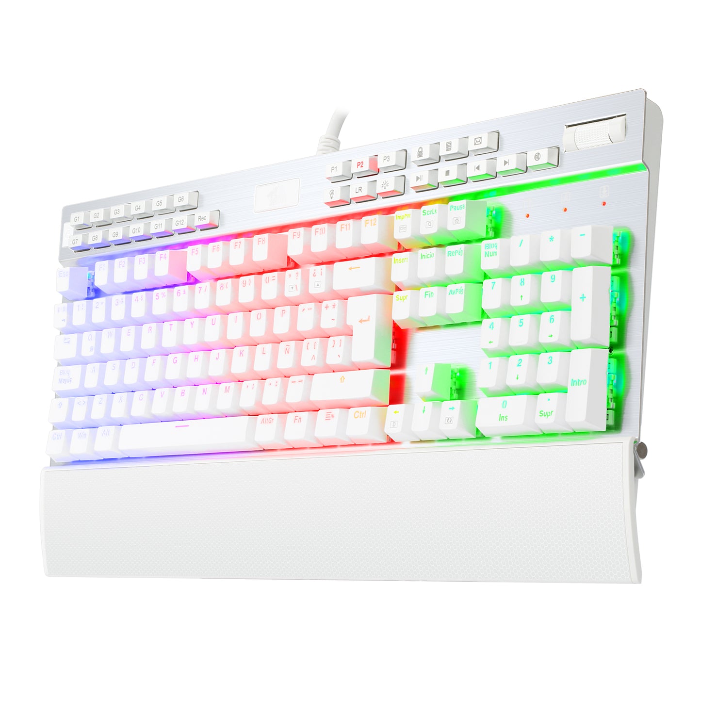 Teclado Redragon YAMA WHITE K550W-SP