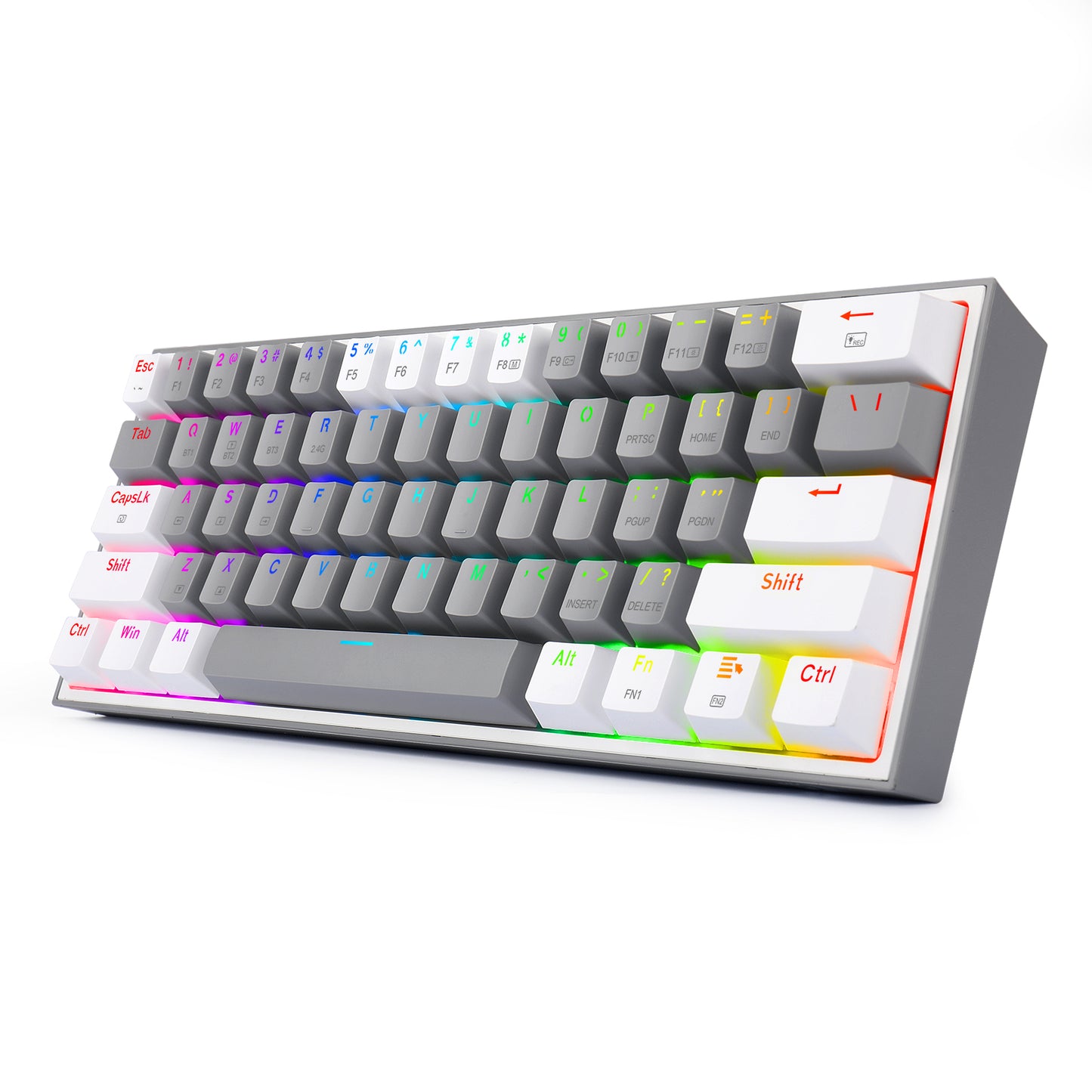 Teclado Redragon FIZZ PRO Wireless EN K616-RGB-GW GREY/WHITE