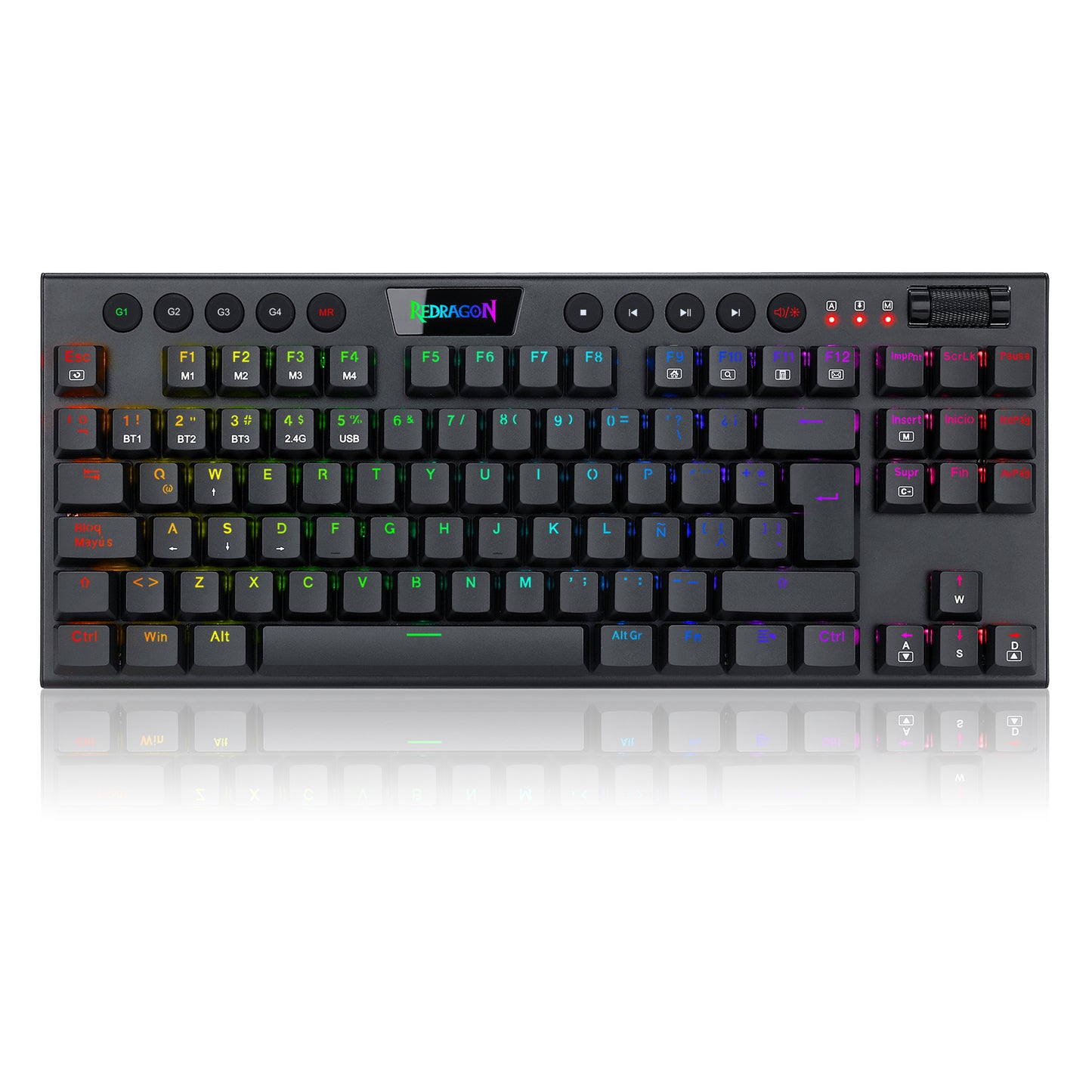 Teclado Redragon Horus TKL Wireless K621 RGB SP
