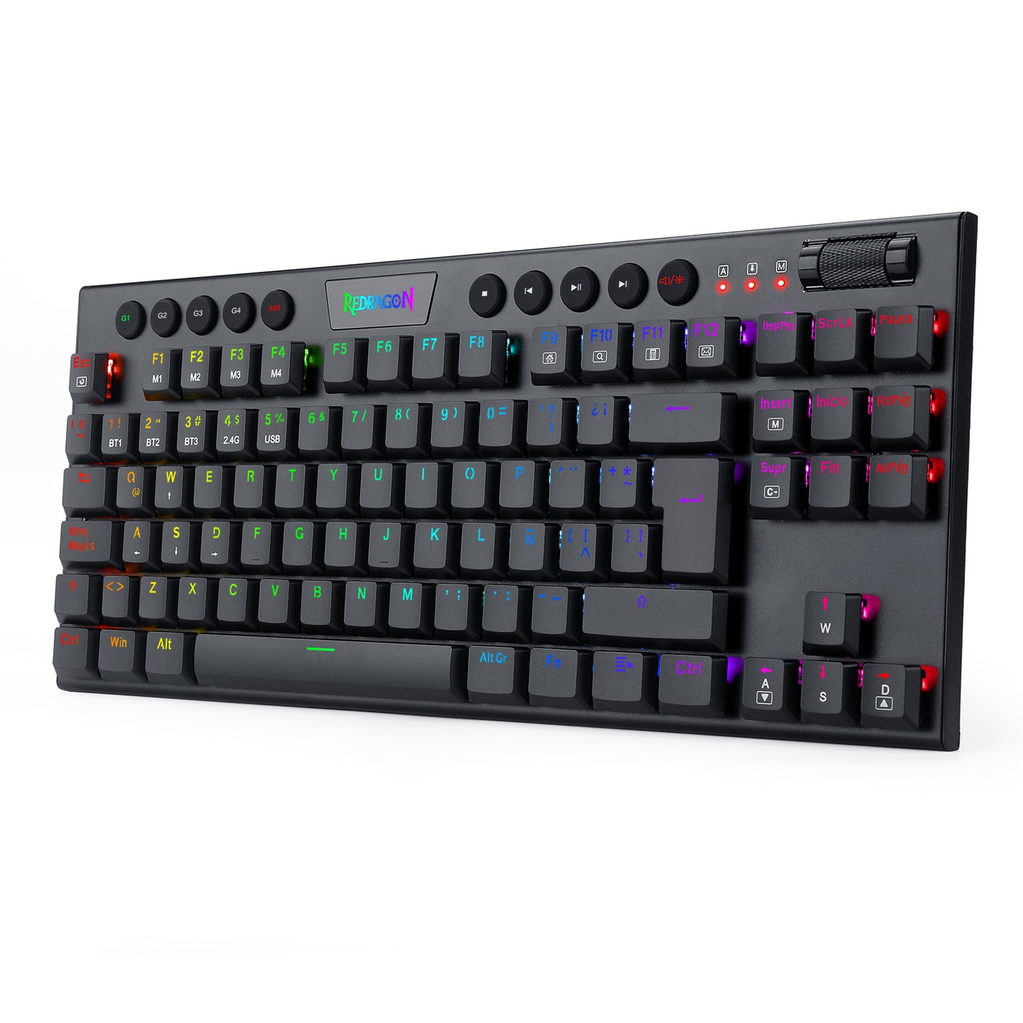 Teclado Redragon Horus TKL Wireless K621 RGB SP
