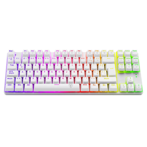 Teclado T-Dagger BORA WHITE RGB T-TGK315W SP Red Switch