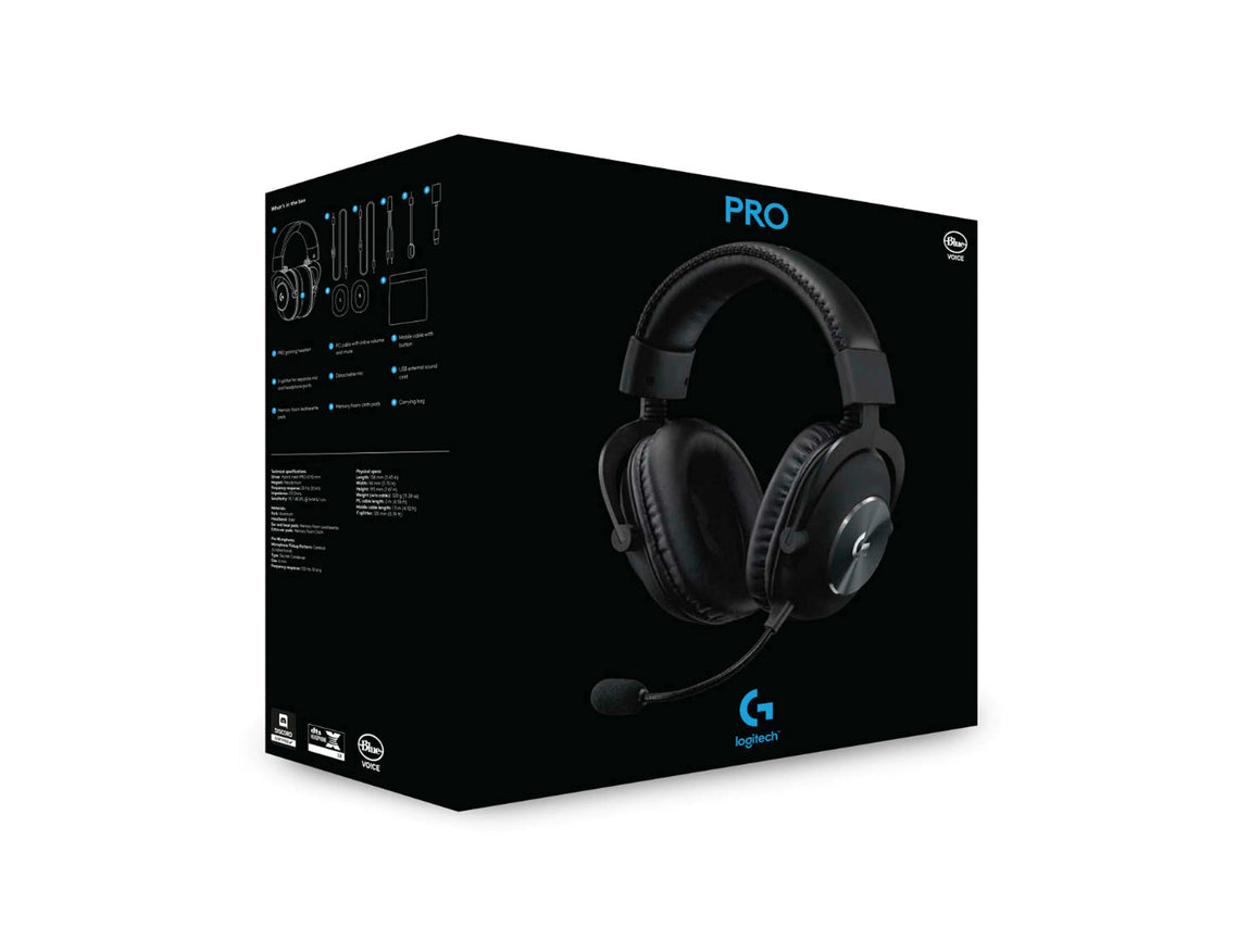 AUDIFONO C/MICROF. LOGITECH G PRO X BLACK