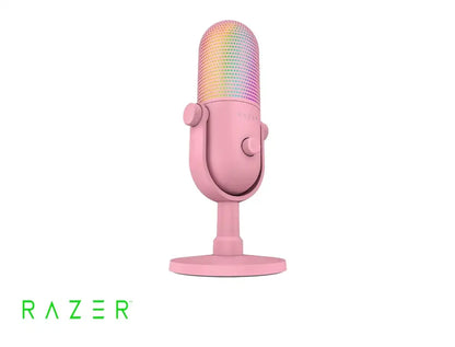MICROFONO RAZER SEIREN V3 CHROMA USB STREAMING SUPERCARDIOIDE C/N SENSOR TOUCH SILENT QUARTZ