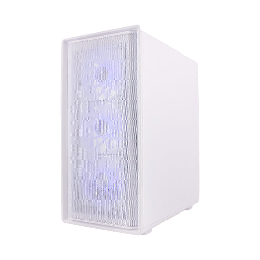 Case sin fuente Gamer TEROS TE-1329G, ITX, M-ATX, ATX, 3.5" y 2.5", Blanco