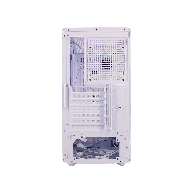 Case sin fuente Gamer TEROS TE-1329G, ITX, M-ATX, ATX, 3.5" y 2.5", Blanco