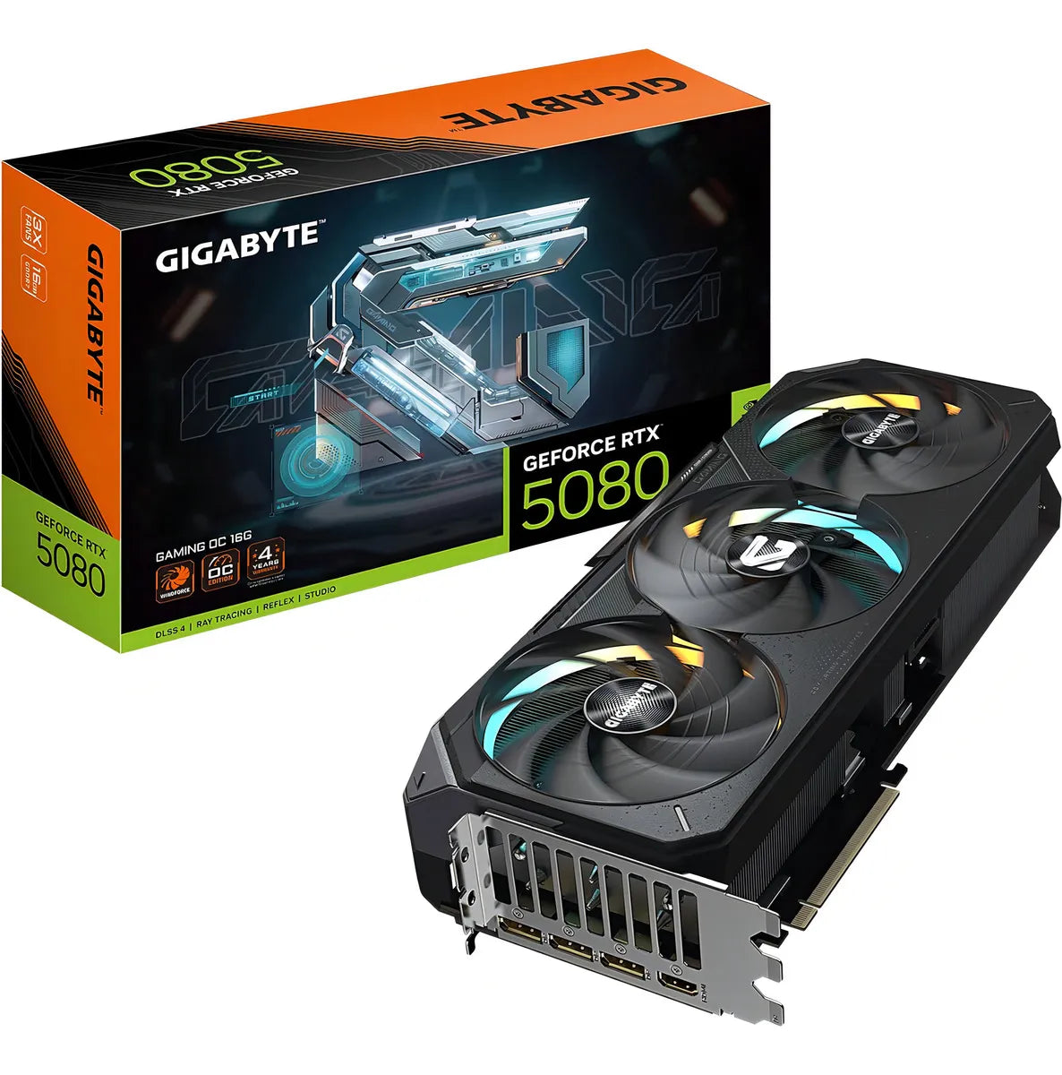 VGA GIGABYTE GEFORCE NVIDIA RTX 5080 GAMING OC 16GB GDDR7