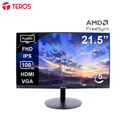 Monitor plano TEROS TE-2130CS, 21.5" FHD, 100Hz