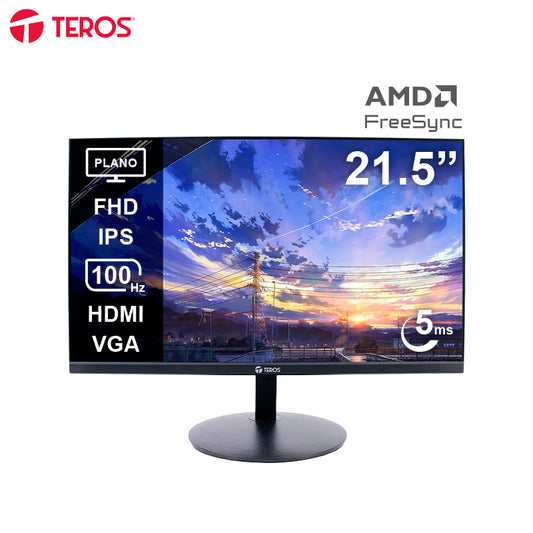 Monitor plano TEROS TE-2130CS, 21.5" FHD, 100Hz