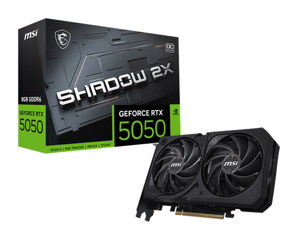 VGA MSI GEFORCE RTX 5050 8GB SHADOW 2X OC GDDR6