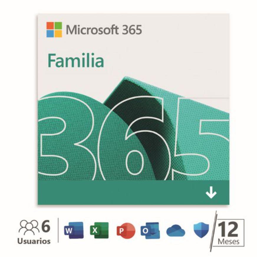Licencia de Office 365 Familia Plan Anual 6 Usuarios