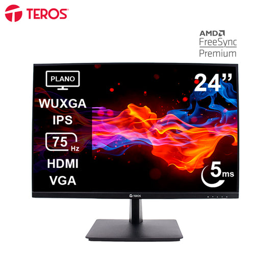 Monitor plano TEROS TE-2419CS, 24" WUXGA, 75Hz