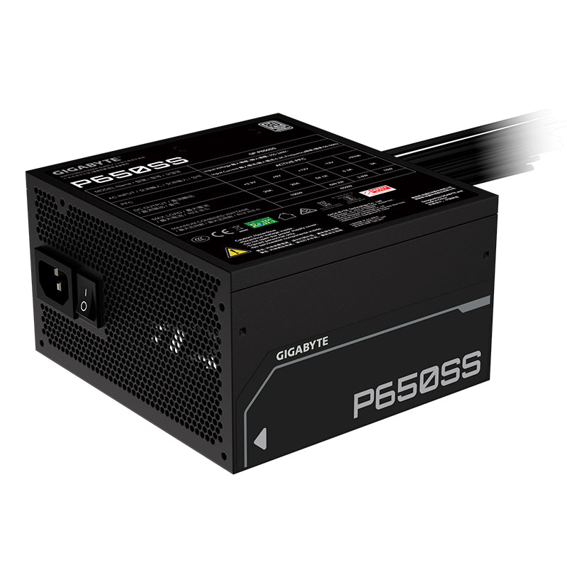 Fuente de alimentación Gigabyte P650SS , 650W, 80 PLUS Siver, Formato ATX.