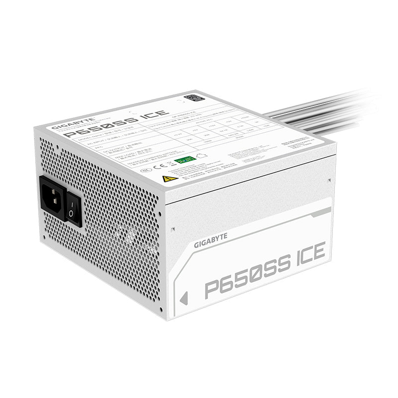 Fuente de alimentación Gigabyte P650SS ICE , 650W, ATX, 80 Plus Silver.