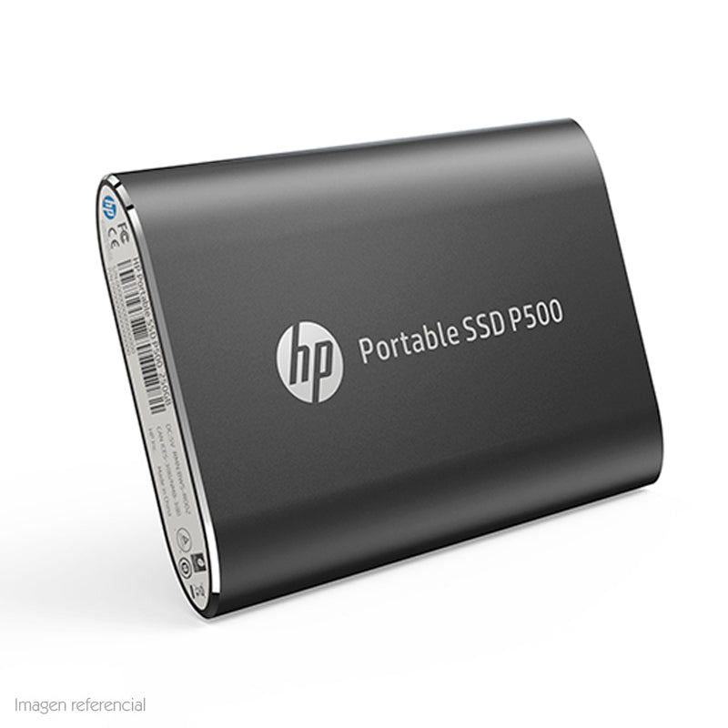 Disco duro externo estado sólido HP P500, 1TB, USB 3.1 Gen2 Tipo-C, Negro