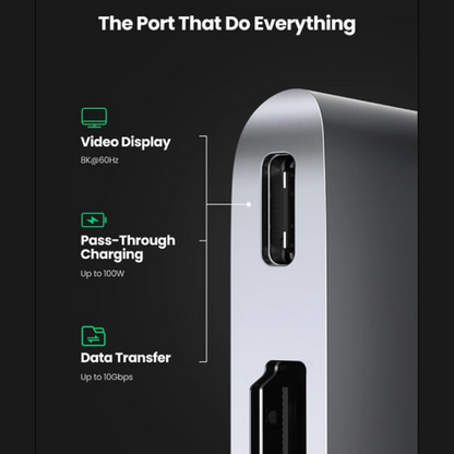 Hub Ugreen USB-C 6 en 2 MacBook