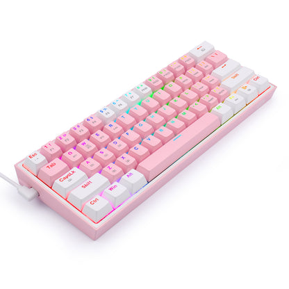 Teclado Redragon FIZZ PRO Wireless EN K616-RGB-PW PINK/WHITE